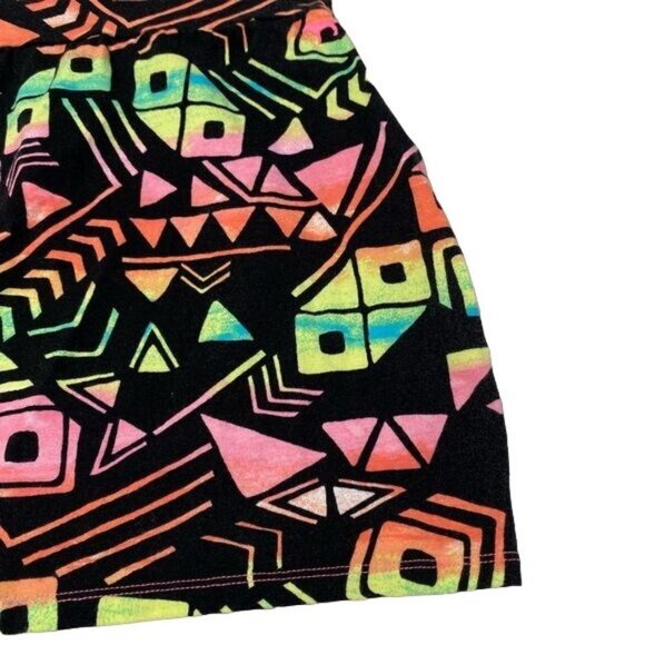 Victoria Secret Pink Neon Black Retro Design Mini Skirt Size S - Picture 7 of 11